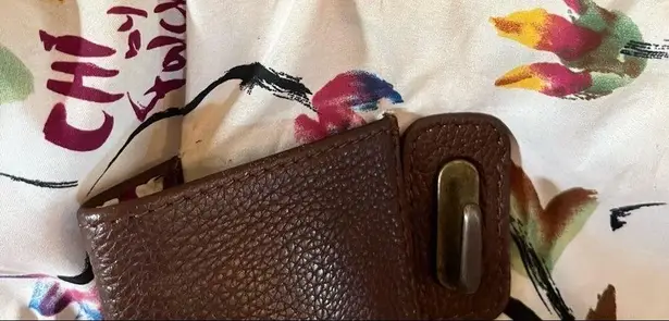 Chi Boho Brown Leather with Snake Skin Handle And Magnetic Snake Skin Closure.