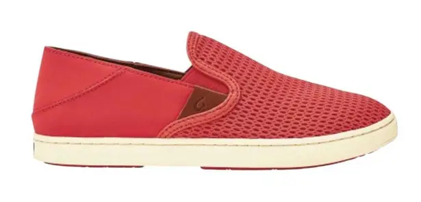 Olukai Women's Pehuea Slip On Shoe Sneaker Flat Paprika Size 8