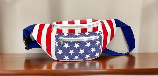 NWT AD Fashionable Flag Pattern Waist Bag/Fanny Pack
