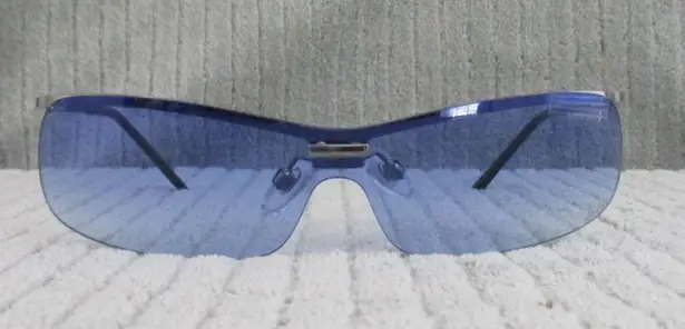 New Divine Eyewear Krista Chrome/Blue Gradient Sunglasses Women's NWT
