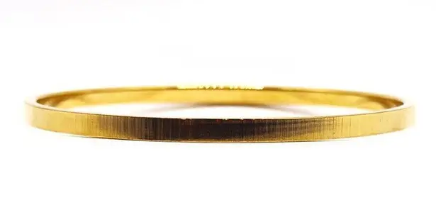 Monet Three Piece Gold Tone Textured Bangle Bracelet