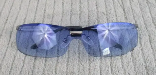 New Divine Eyewear Krista Chrome/Blue Gradient Sunglasses Women's NWT