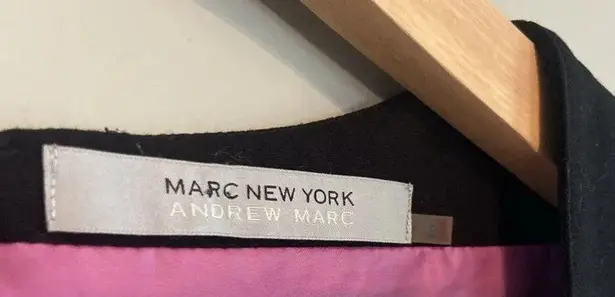 Marc New York Pleated Cap Sleeve Sheath Black Dress, Size 8 Party Dress Sorority