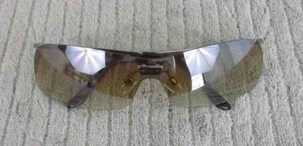 New Divine Eyewear Krista Chrome/Amber Gradient Sunglasses Women's NWT