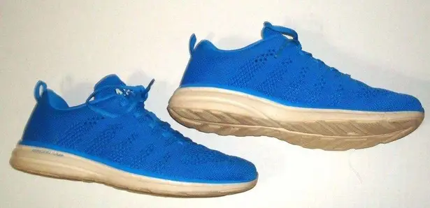 APL $180 Womens 11 Pre-loved Bright Blue Sneakers Shoes Techloom Pro EUC
