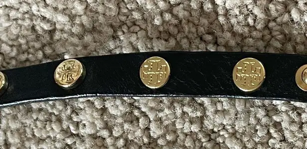 Tory Burch  Leather Wrap Bracelets In Gold & Black Bin 238