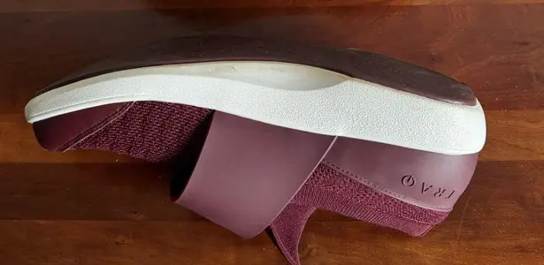 Traq by Alegria Qwuik Wine Waves Strap Slip On Sneakers Womens 42 Walking Casual Red Size 11.5