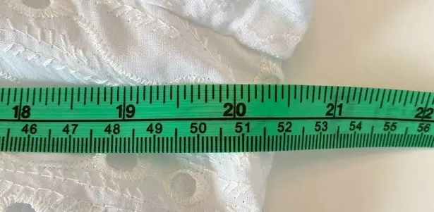 Preston & York Joanne Eyelet Above the Knee Dress A-Line White Sz 8 NWT