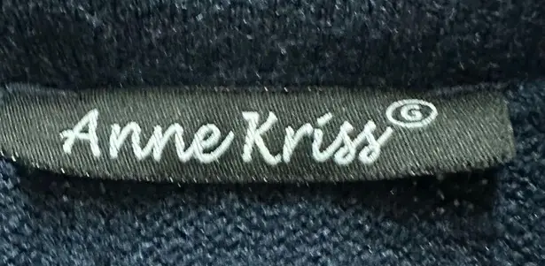 Anne Kriss vintage wool quarter button sweater Large