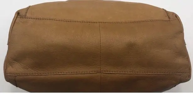 American Leather Co. Liberty Camel Brown Pebbled Leather Tote Shoulder Bag READ