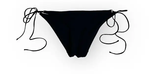 new Kiki de Montparnasse ♕ Side Tie Swim Briefs String Bikini Bottoms ♕ Black XS