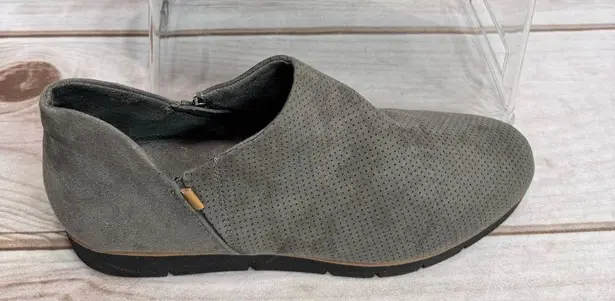 Dr. Scholls Dr. Scholl’s Gray Whoa Faux Suede Fabric Slip On Zip Sneakers Size Women’s 10M