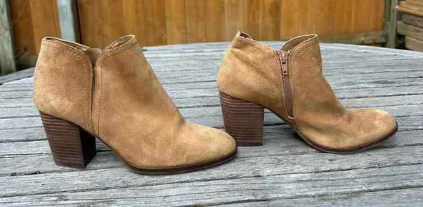 Alex Marie Women’s Shoes Brown Suede Heel Booties Size 9