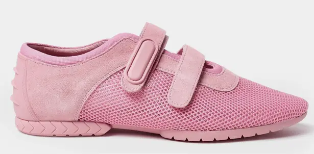 Cecelia New York Women's Monroe Pink Hook Loop Mesh Sneakers 8.5 BNIB Y2K Retro