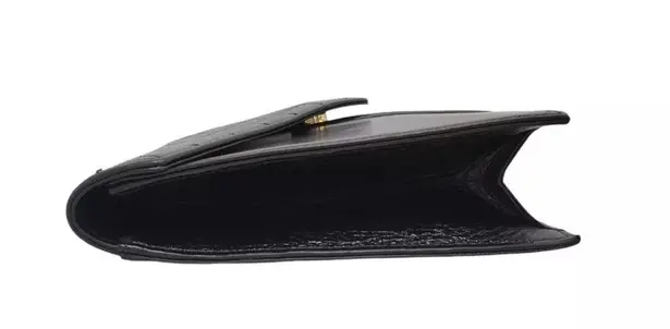 YSL Rare Yves Saint Laurent Black Leather Clutch