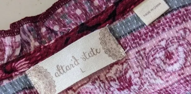 Altar'd State Dresden Fit and Flare Red Dress