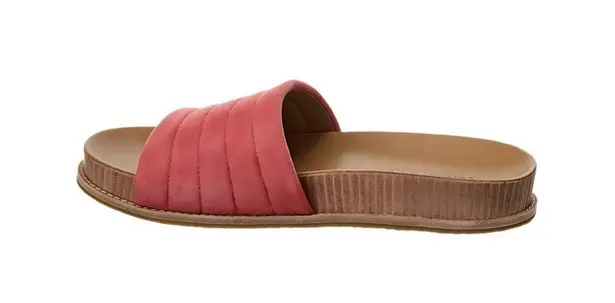 Johnny Was Coral Solid Stitch Slip On Suede Sandal Size 10 Boho Chic NWT