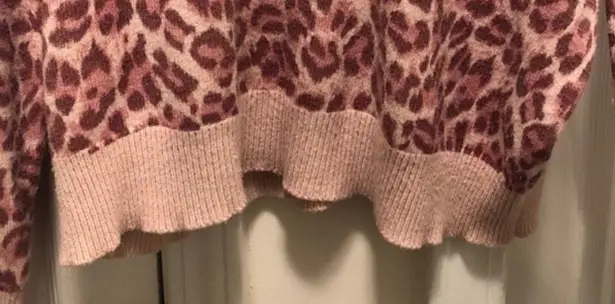 Elodie Leopard Print Crewneck Sweater