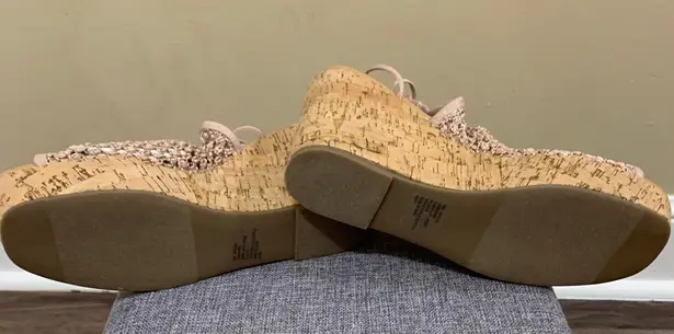 Wild Pair Blush Tie-Up Platform Wedges