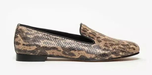 M. Gemi The Petalo in Camel Black Multi Snake Size 7.5 Brown