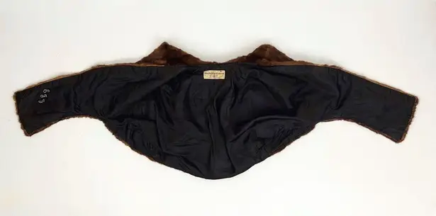 Vintage 50’s Genuine Mink Fur Stole Cape by AM&A’s Buffalo, NY Brown