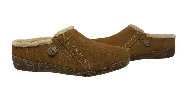 Earth Origins Johanna Suede Leather Clogs NEW Size 11