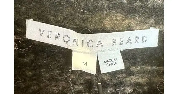 Veronica Beard Women's 2109KN5519641 Size M Black Alston Mock Neck Sweater NWT