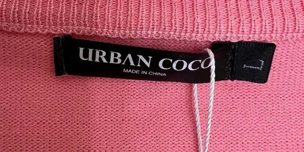 Urban Coco 5/$25  large light pink cardigan crop sweater