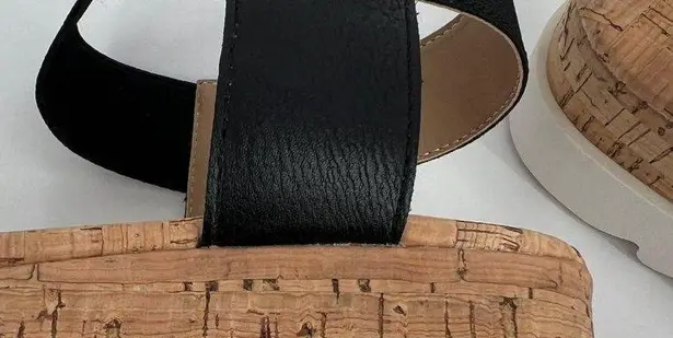 Sun + Stone Melanyy Wedge Sandals in Black Size 10M MSRP $65