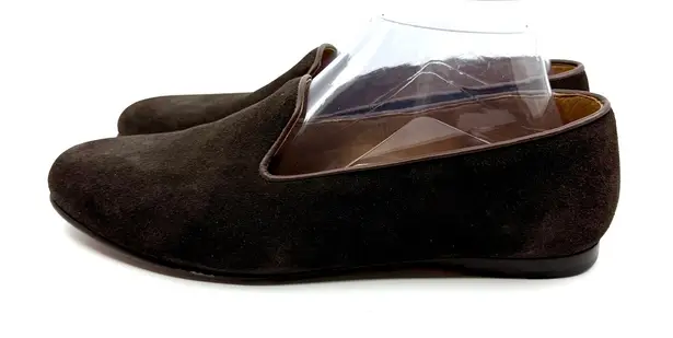 Peter Millar Suede Loafers Women's Size 9M Brown Slip On Shoes