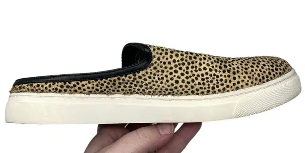 Sole Society “Belynda” Calf Hair Cheetah Print Mules Sneakers Slip-On Size 7.5