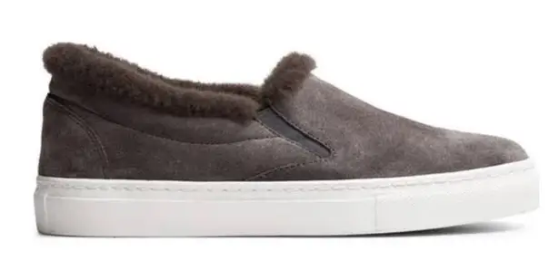 M. Gemini The Cerchio Shearling Slip On Shoes in Gray Size 7.5 or 37 1/2