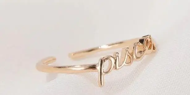 ♓️ Pisces Zodiac Ring | Gold | Adjustable
