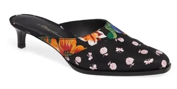 3.1 Phillip Lim Agatha Floral Mule Size 36.5 Kitten Heels