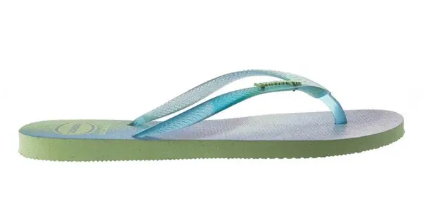 Havaianas NEW 11 12 41 42 Slim Metallic Rainbow Flip Flops Sandal Rubber Thong