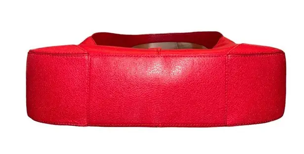 BVLGARI Rare Catherine Shoulder Bag With Country Calf Red With COA