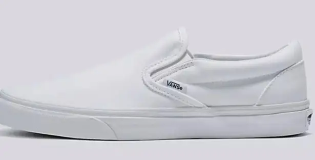 Vans White  Slip On