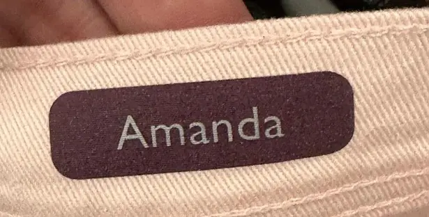 Gloria Vanderbilt Amanda High Rise Tapered Jean Wispy Pink