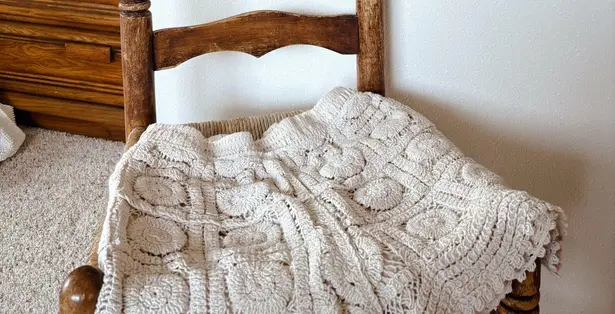 two piece lace short and tank set Tan Size M