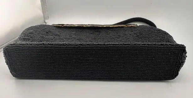 Vintage Black Beaded Evening Handbag