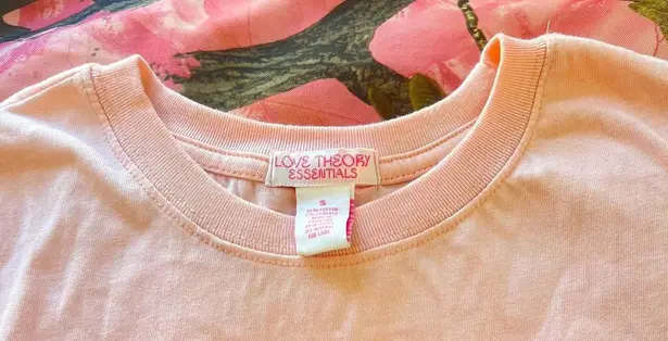 love theory coquette pink martini glass y2k short sleeve t shirt