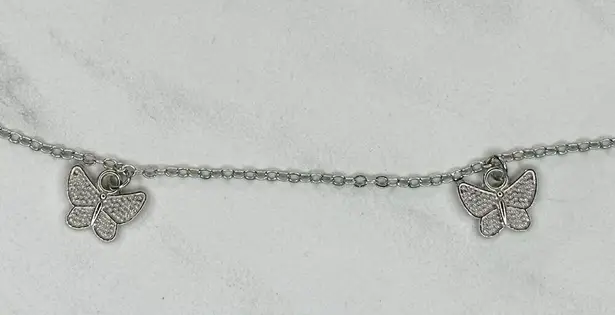Dainty Butterfly 2 Piece Chain Link Belt Size XS Small S ✨ Silver