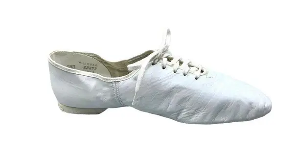 Award Oxford Jazz Shoes White Lace Up Leather Size 5.5 New Split Sole Dance