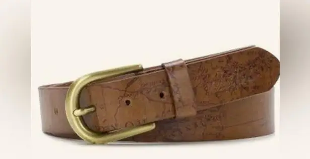 Patricia Nash belt Vietri Belt Signature Map size M brown NEW