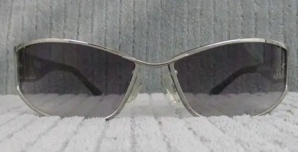New Divine Eyewear Flirt Chrome/Smoke Gradient Sunglasses Women's NWT Silver - Image 1