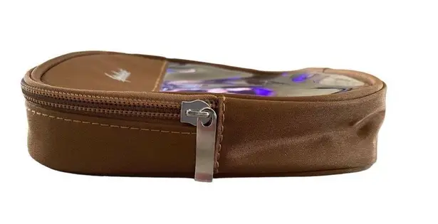 Spandane Beauty Cosmetics Travel Pouch Bag Makeup Case Toiletry Beauty Brown