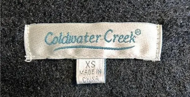 Coldwater Creek Black Boiled Wool Jacket