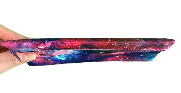 Ipsy Pink and Blue Galaxy Print Zippered Makeup Pouch