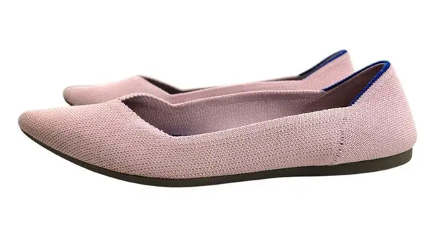 Rothy's The Point Petal Pink Flats Ballet Shoes Women's Casual Size 8.5 Retired