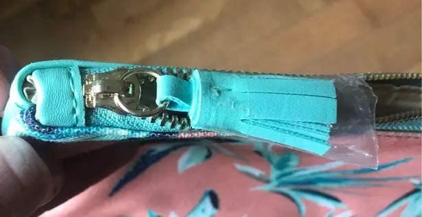 Rachel Pally NWT reversible Tropical clutch pink and green